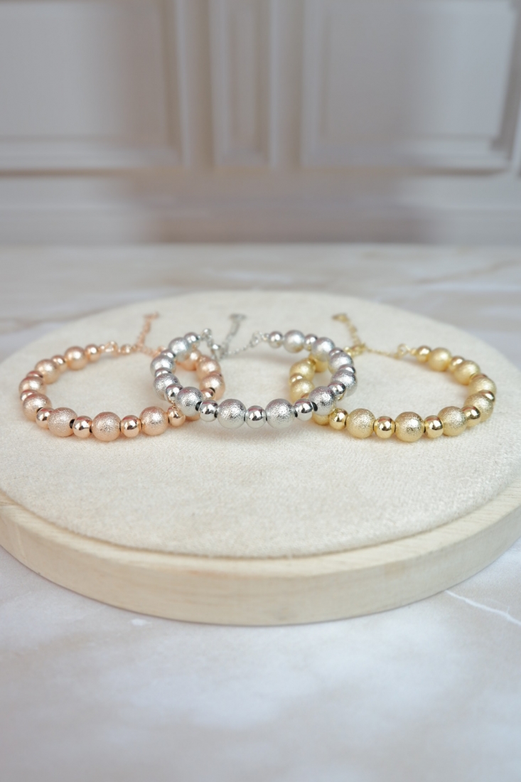 Set de aros balines lisos y diamantados 3 oros